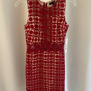 BRAND NEW WITH TAGS. Aqua red lace dress size XS